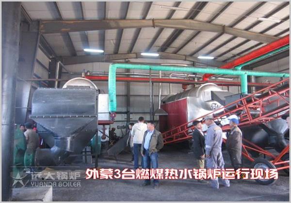 3台4吨燃煤热水锅炉出口外蒙古