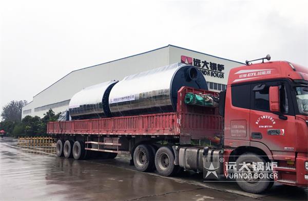 2吨4吨超低氮燃气热水锅炉发往郑州港区